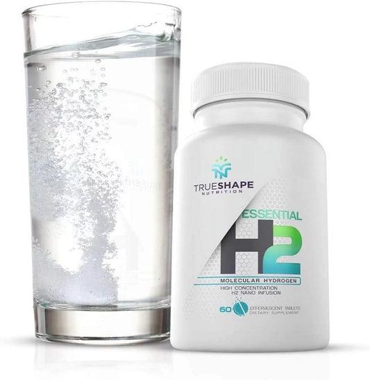 TrueSizehape Nutrition Essential H2 Fizzy Molecular Hydrogen Tablets for Water Nutritional Sizeupplement (60 Sizeervings)