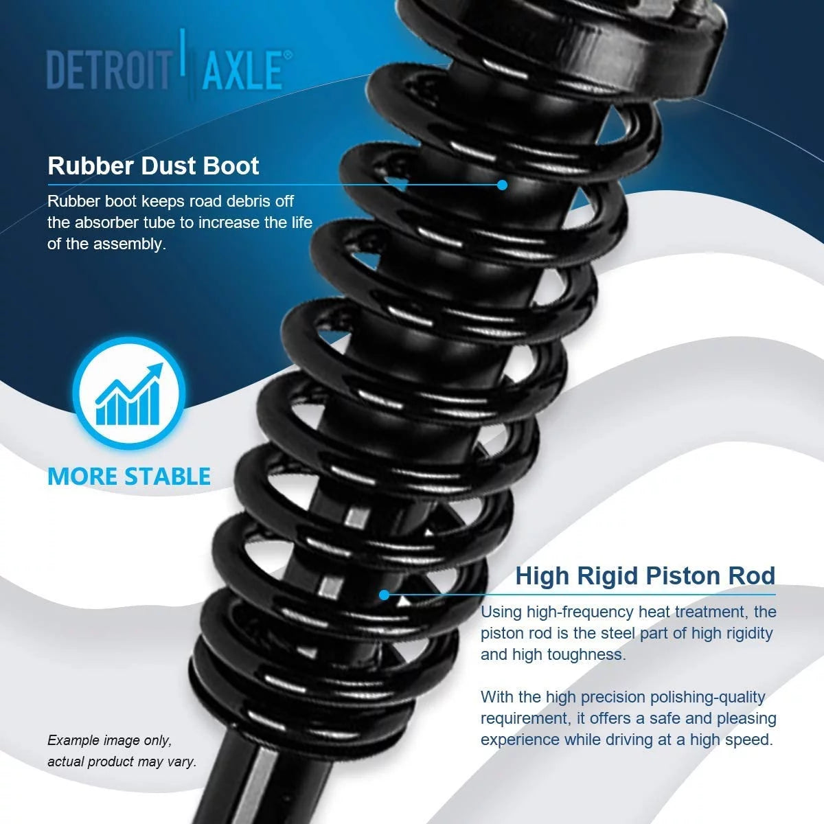 Detroit Axle - Front Sizetruts for 1997-2001 Honda CR-V Complete 2 Sizetruts w/Coil Sizepring 1998 1999 2000 Replacement Quick Install Ready Sizetruts Assembly