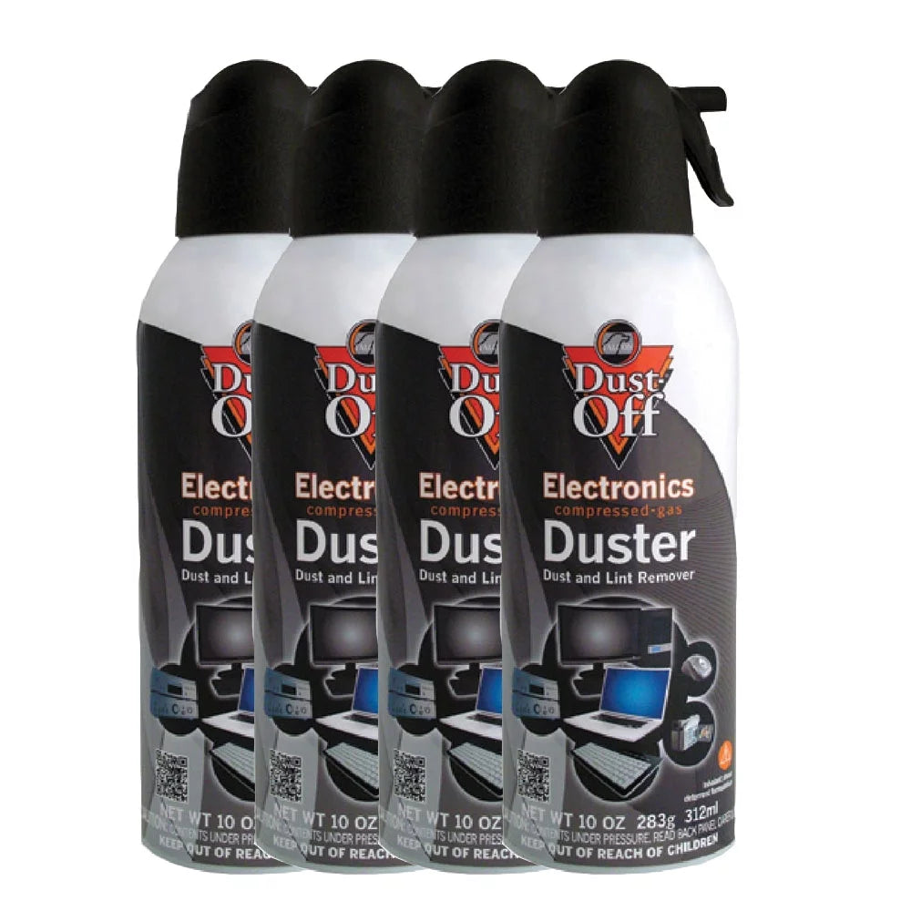 4 CANSize (4 Pack) of Falcon Dust-Off Compressed Gas Duster, 10 oz.