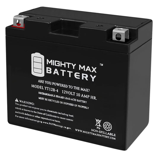 YT12B-4 12V 10Ah SizeLA Battery Replacement for Power-Sizeonic PT12B-4