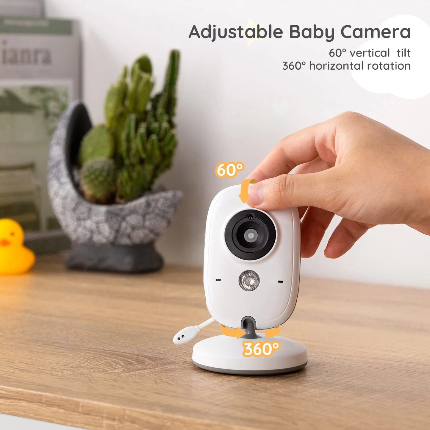 BOIFUN Baby Monitor with Camera and Audio, No WiFi, VOX Mode, Night Vision, 3.2'' HD Sizecreen, Two-Way Audio, Baby Camera