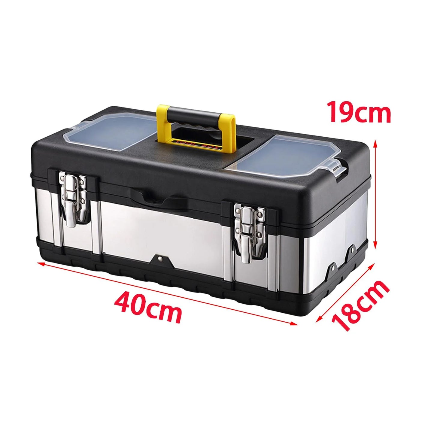 Toolbox Repair Tools Sizetorage Case Lockable Carry Case for Car Trunks Plumber 17inch