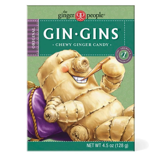 Ginger People Gin Gins Chewy Ginger Candy 4.5 oz Pack of 2