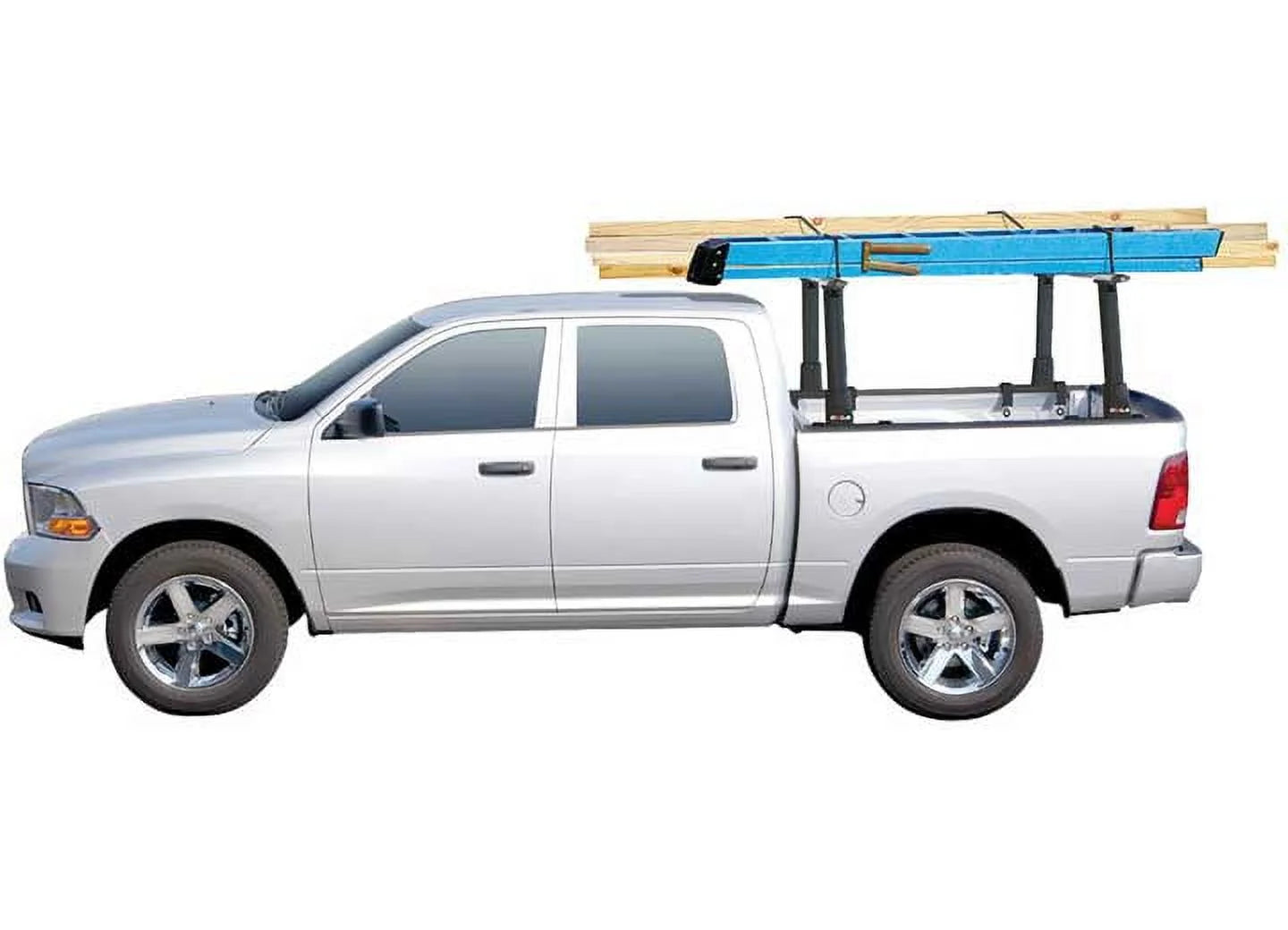 Draw-Tite 59742 BLACK ALUMINUM REMOVABLE TRUCK BED RACK 400LB CAPACITY NO DRILL MOUNT