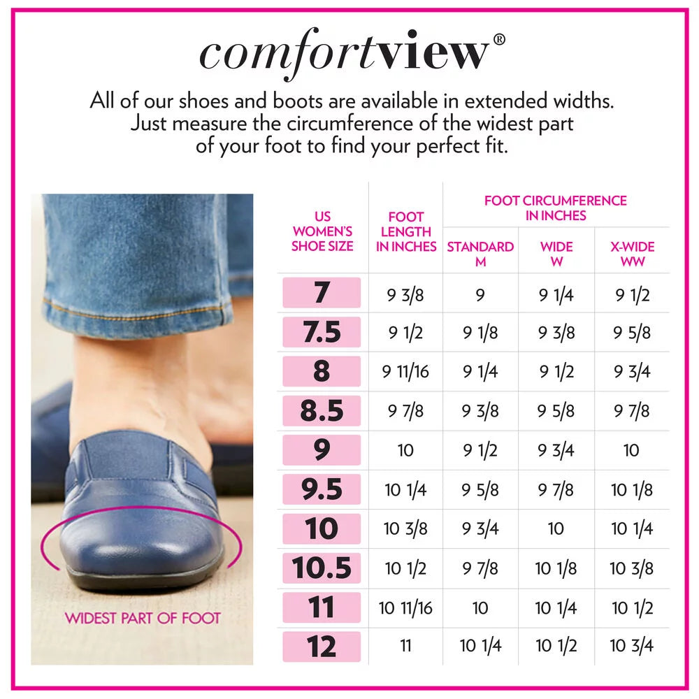 Comfortview Women's Wide Width Cv Sizeport Ria Sizelip On Sizeneaker Sizeneaker