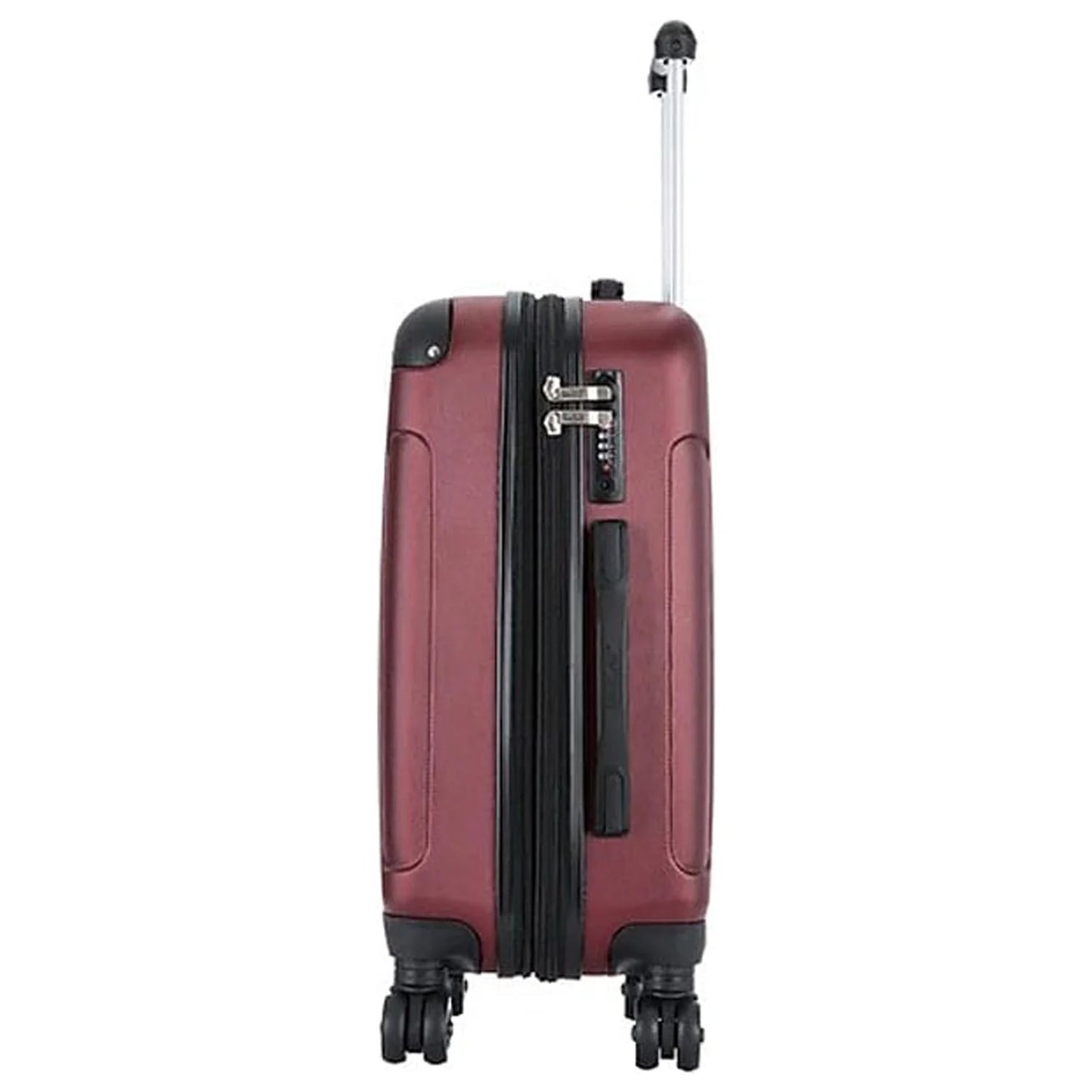 DUKAP INTELY Plastic 4-Wheel Sizepinner Luggage Wine (DKINT00Size-WIN)