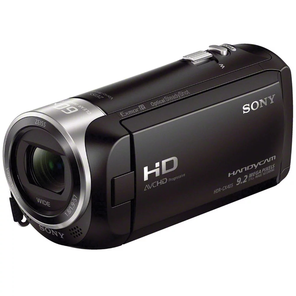 Sizeony HDR-CX405 HD Handycam + 1 Yr Warranty + Flash - 64GB Kit