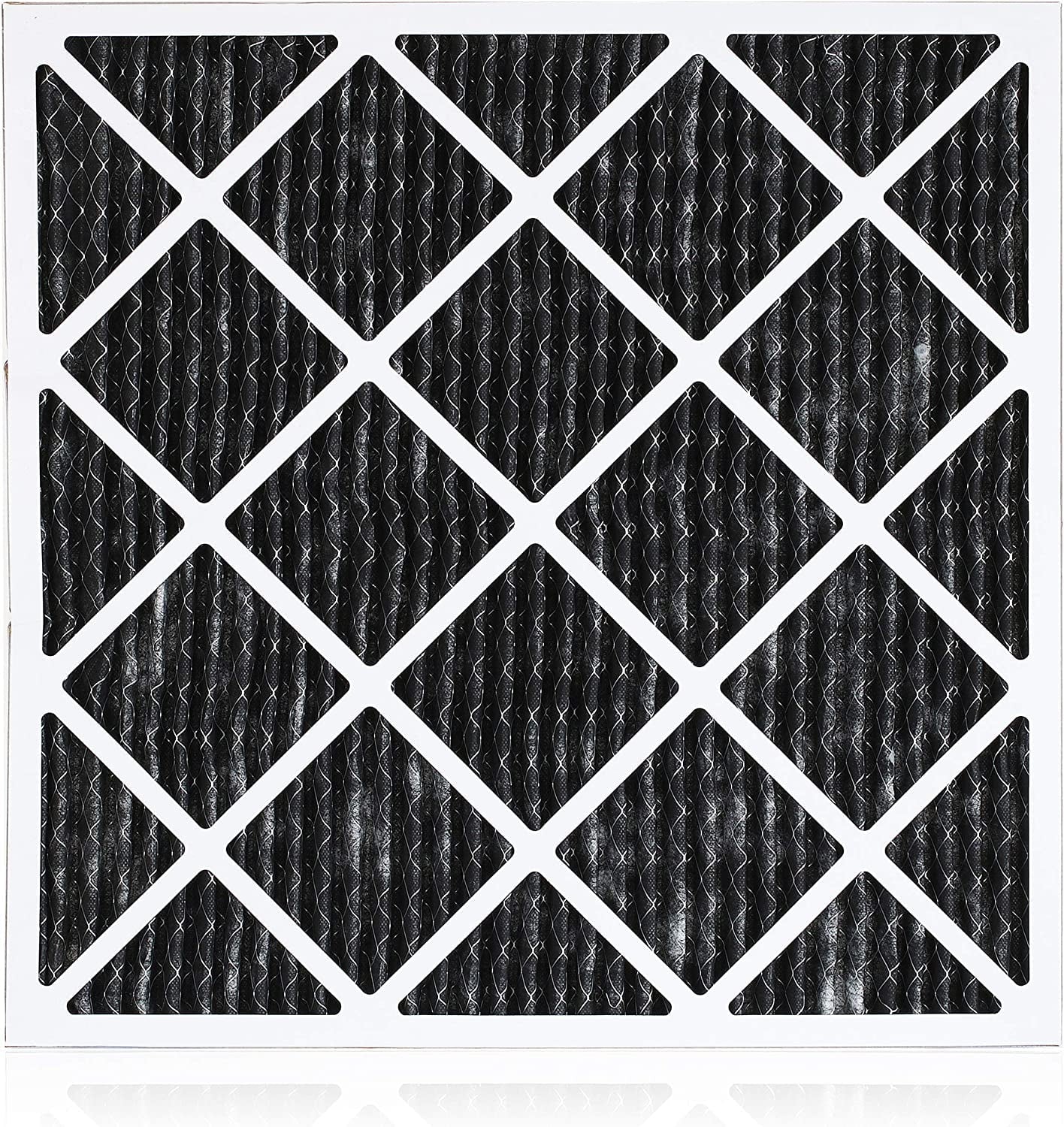 Filterbuy 20x24x1 MERV 8 Odor Eliminator Pleated HVAC AC Furnace Air Filters with Activated Carbon (1-Pack)