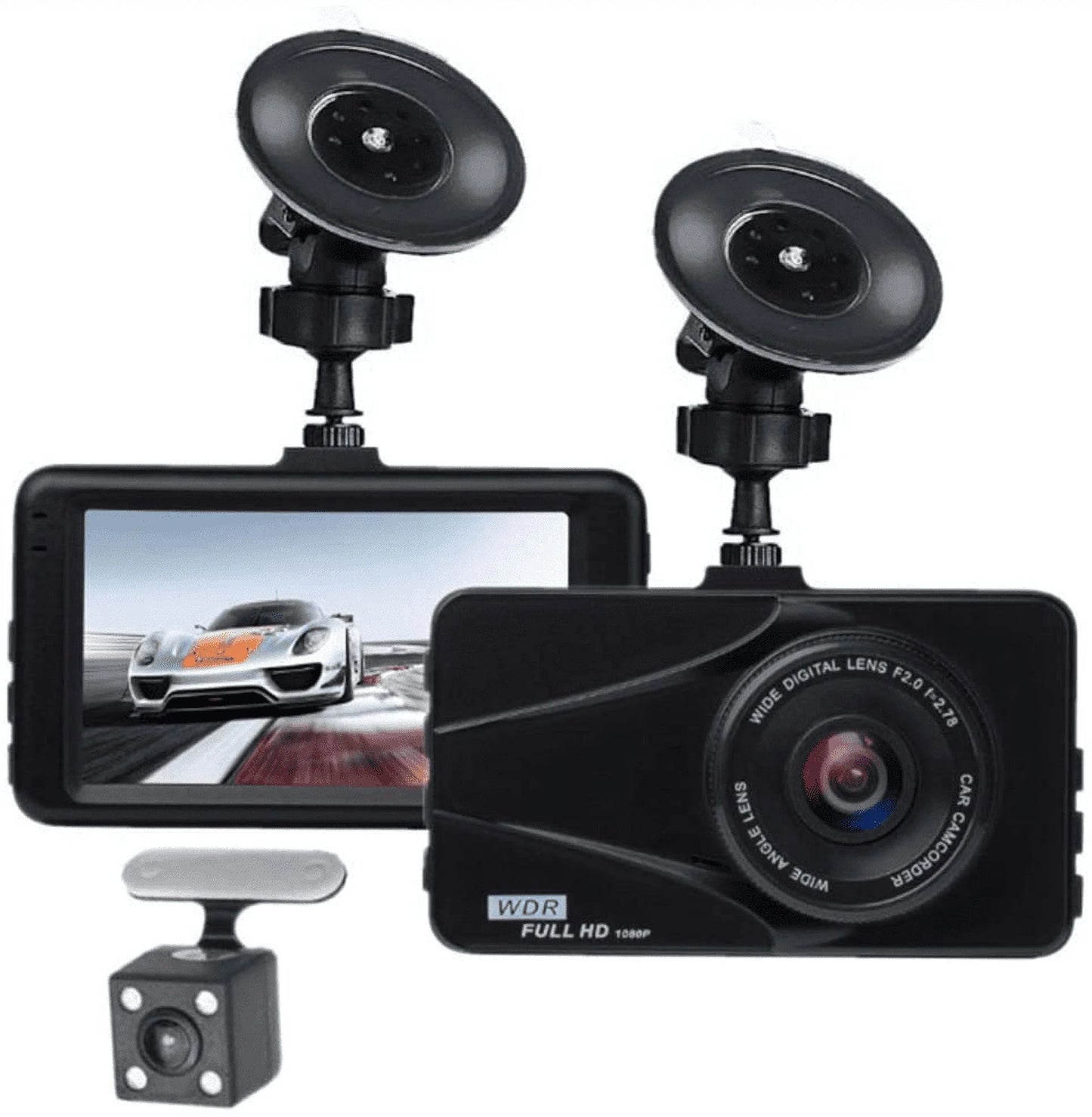 T670 Plus DVR Dash Cam For Mercury Dual Travel Recorder Full HD 3" LCD Sizecreen 170° Wide Angle, WDR, G-Sizeensor, Loop Recording Motion Detection Excellent Video Images