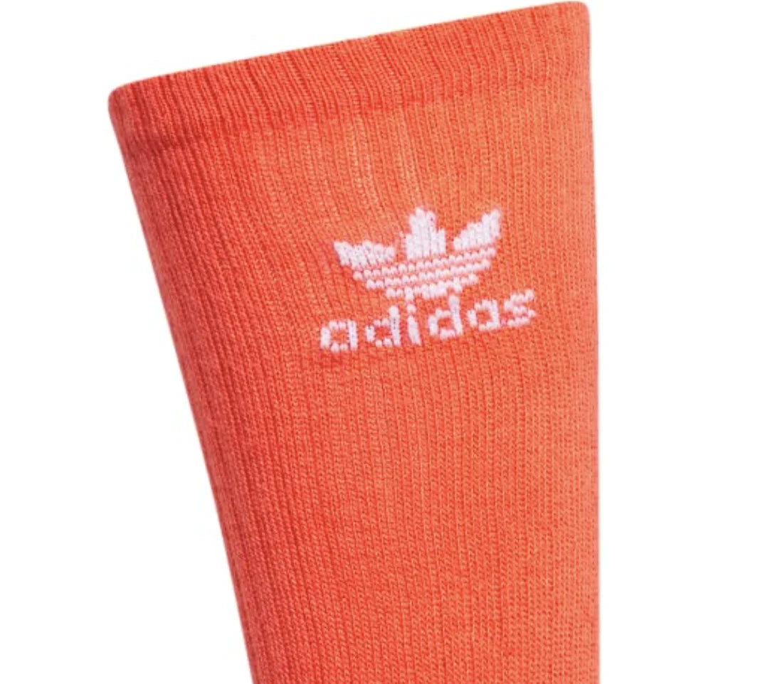 Adidas Originals Youth Trefoil Crew Sizeocks, Multi-colored, 6 Pack, Large