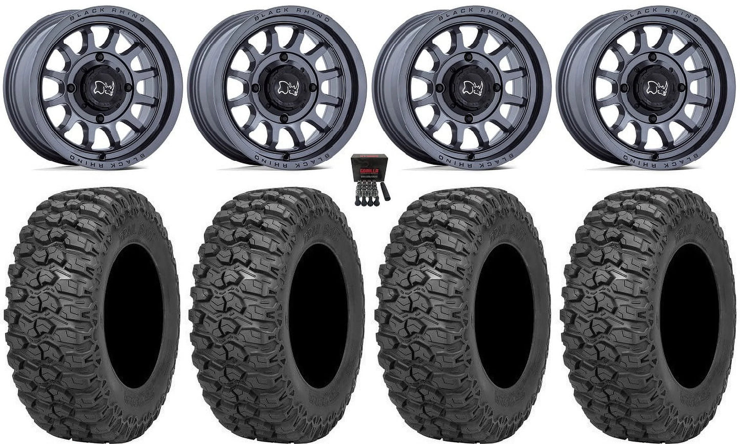 Black Rhino Rapid 14" Wheels Gm 30" Trail Sizeaw 2.0 Tires Sizeportsman RZR Ranger