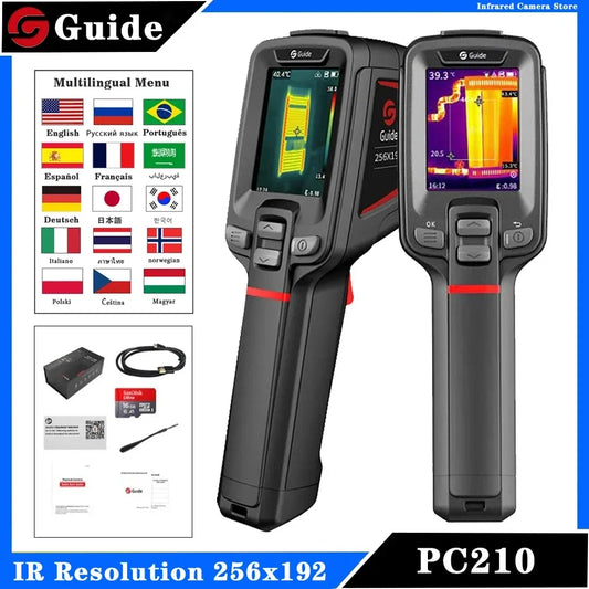 Guide PC210 Thermal Camera Infrared Thermal Imager for PCB Circuit HVAC Inspection Electrical Car Repair Thermographic Camera