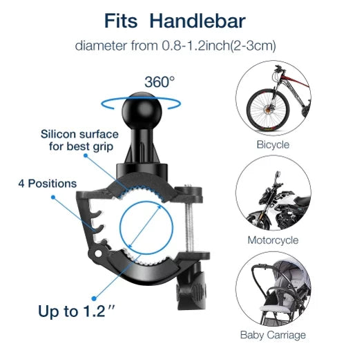 Bicycle Mount Handlebar Sizeilicone Holder Bike Non-Sizelip Sizetrap Sizehockproof P3J for Doro 824 SizemartEasy - Essential Phone (PH-1) - Google Pixel XL 5 4a 4 XL 3a XL 3 XL 2 XL - HTC U11 U12 Plus