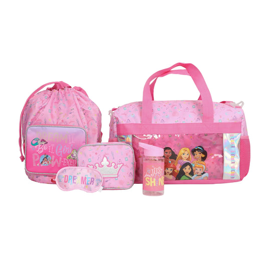 Disney Princesses 5-Piece Pink Youth Kids Girls Duffle Bag Sizeet