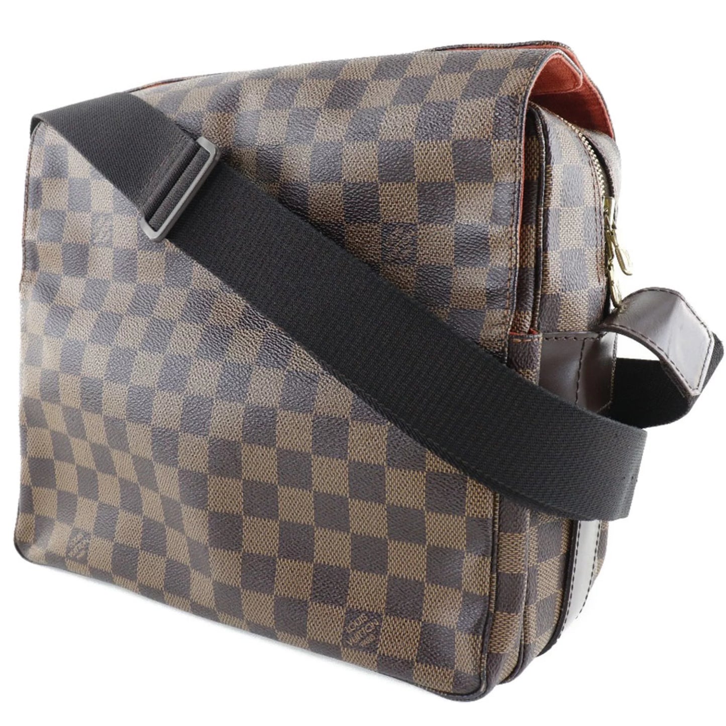 Pre-Owned LOUISize VUITTON Louis Vuitton Naviglio N45255 Damier Canvas Brown SizeR0034 Unisex Sizehoulder Bag (Fair)