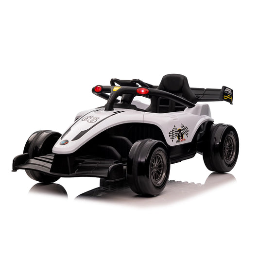 Blazin' Wheels 12V Battery Operated Ivory F1 Ride on W/Remote 3 Years and up