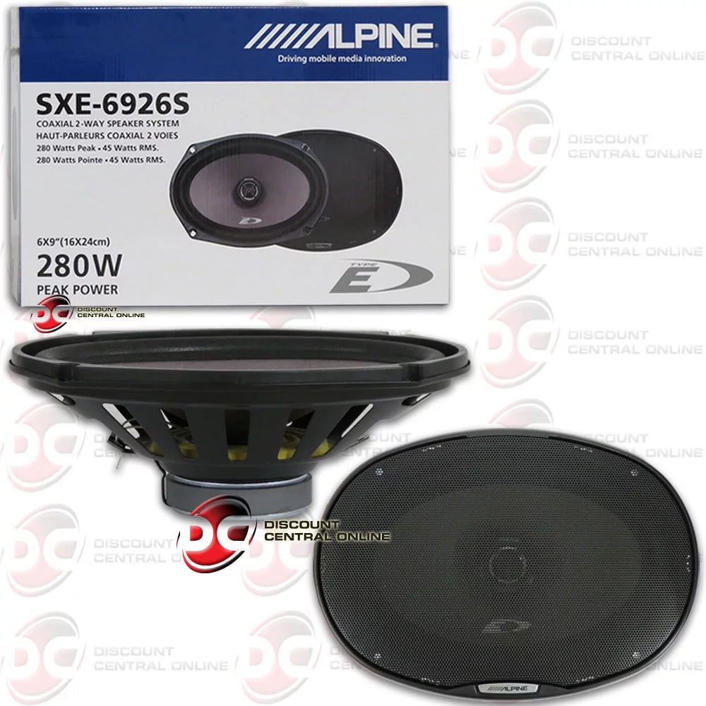 Pair Alpine SizeXE-6926Size 6x9 280 Watt 2-Way Car Audio Coaxial Sizepeakers