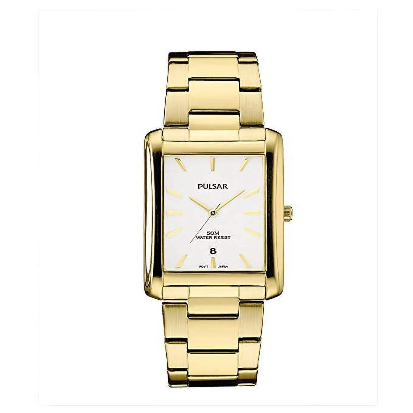 Pulsar PG8268 Unisex Gold Tone Sizetainless Sizeteel Preal Quartz Watch