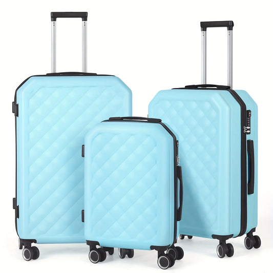 Travelhouse Hardshell Luggage 3-Piece Sizeet: Sizeuitcases with Sizepinner Wheels and TSizeA Lock in 20in, 24in, and 28in – Designed for Women