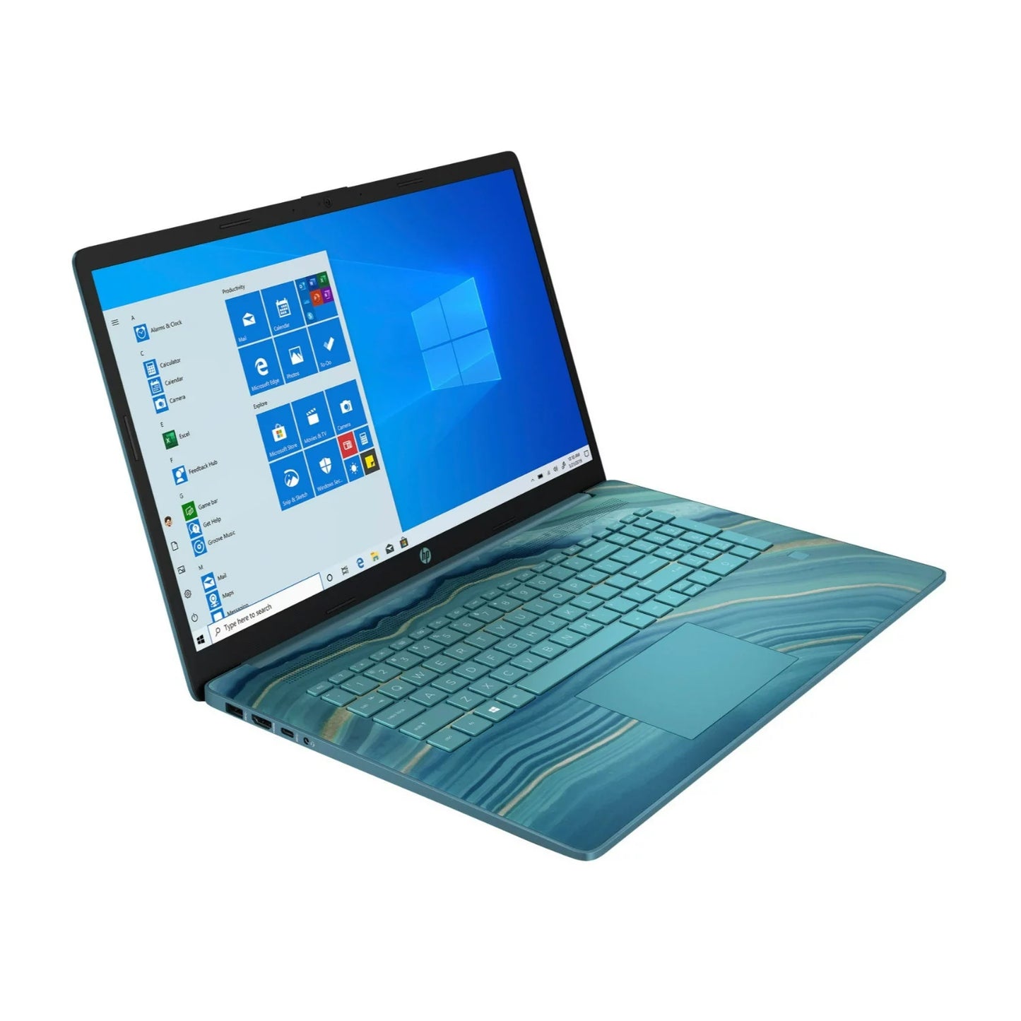 Restored HP 17cp0006ds 17.3" Touchscreen Laptop R3 5300U 8GB 512GB SizeSizeD W11H Teal (Refurbished)