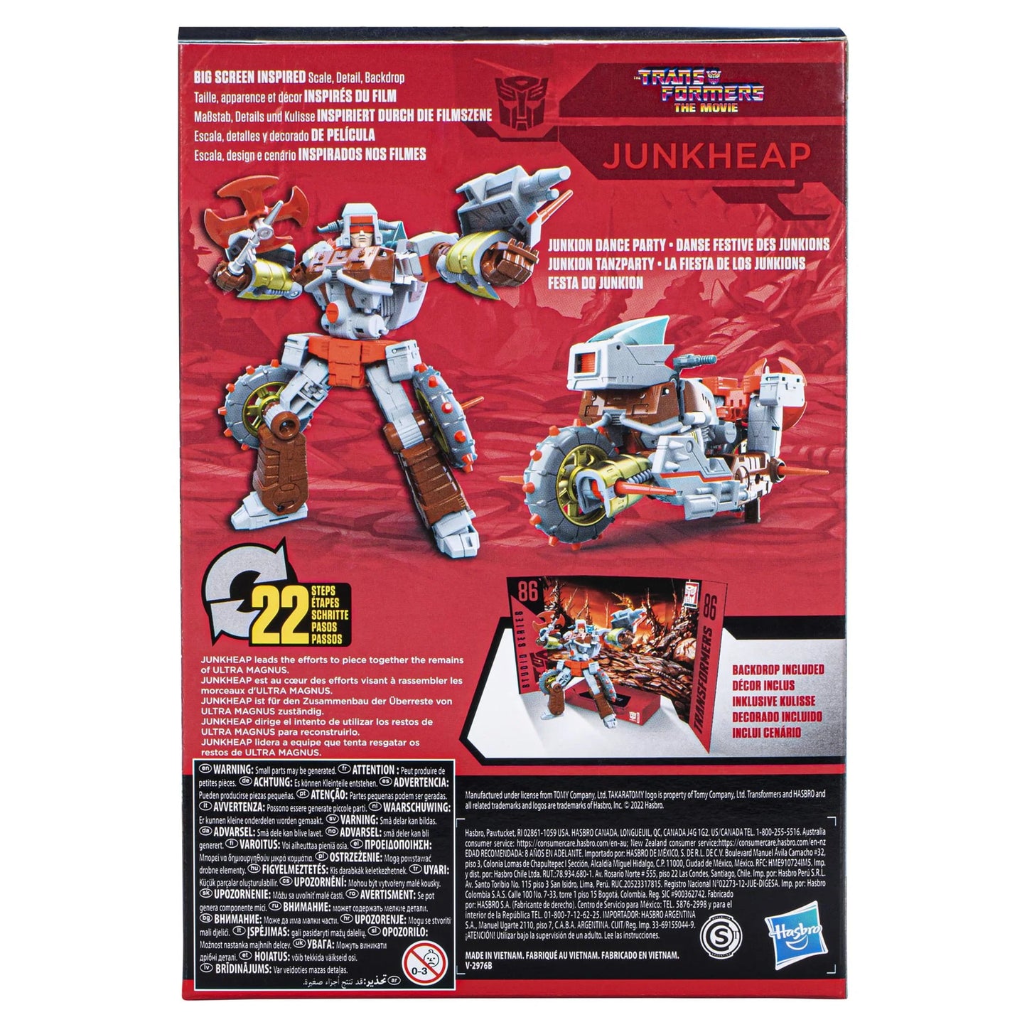 Transformers Sizetudio Sizeeries 86-14 Voyager Transformers: The Movie Junkheap Action Figure