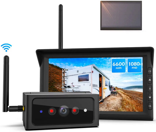 Auto-Vox Truck Wireless Backup Camera with 7" Monitor, Trailer Rear View Camera, Digital Reverse Camera for Camper, Vans