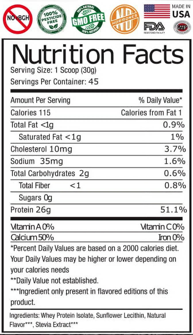 Bulk Whey Protein Isolate - High Quality Protein by New World Nutritionals, Chocolate Flavor Protein Powder, 7.5 Ibs, Direct From Manufacturer