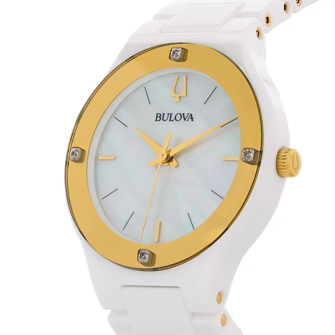 Bulova Millennia Quartz Diamond Ladies Watch 98R292